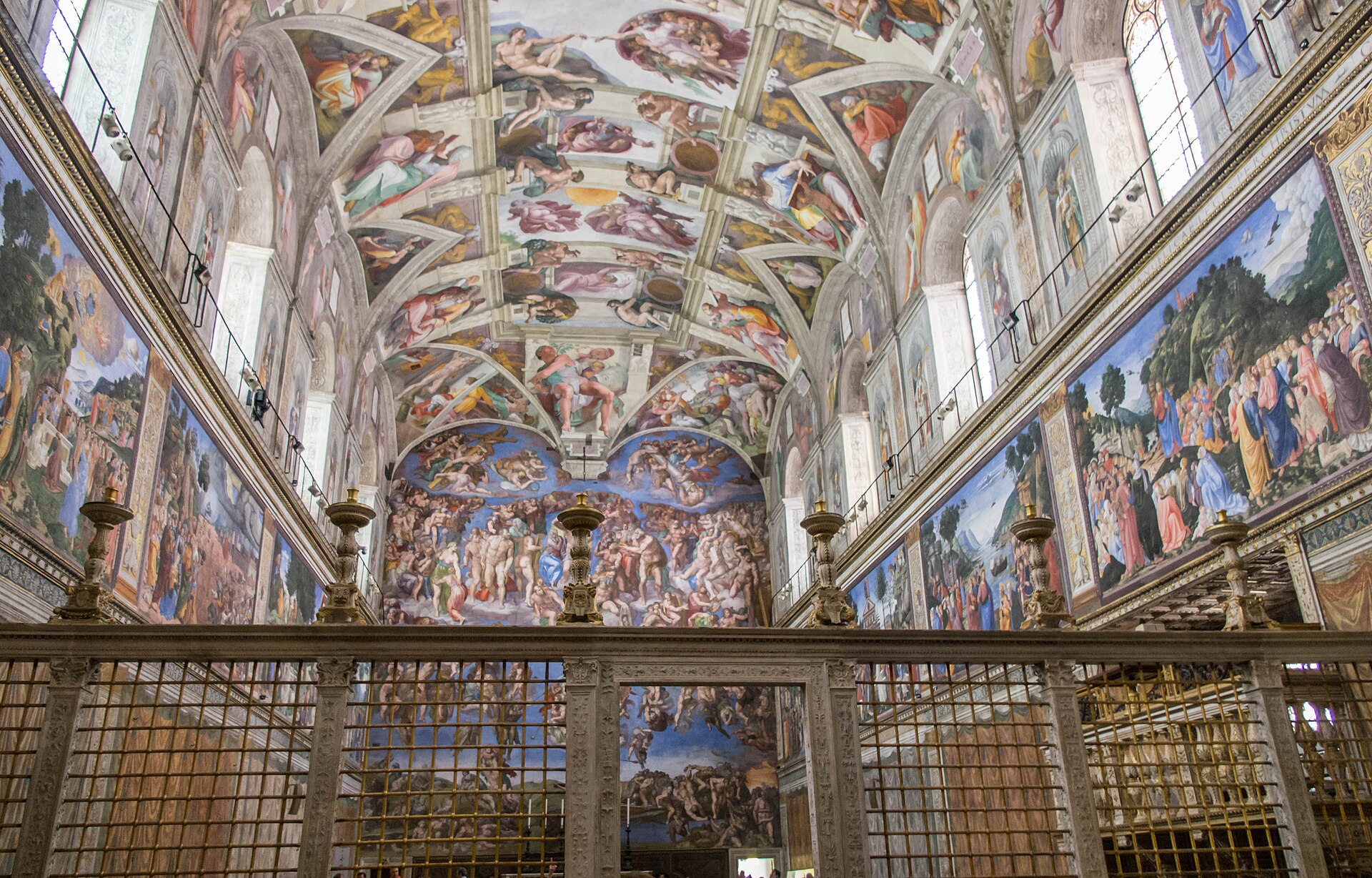 Central Genesis scenes on the Sistine Chapel ceiling