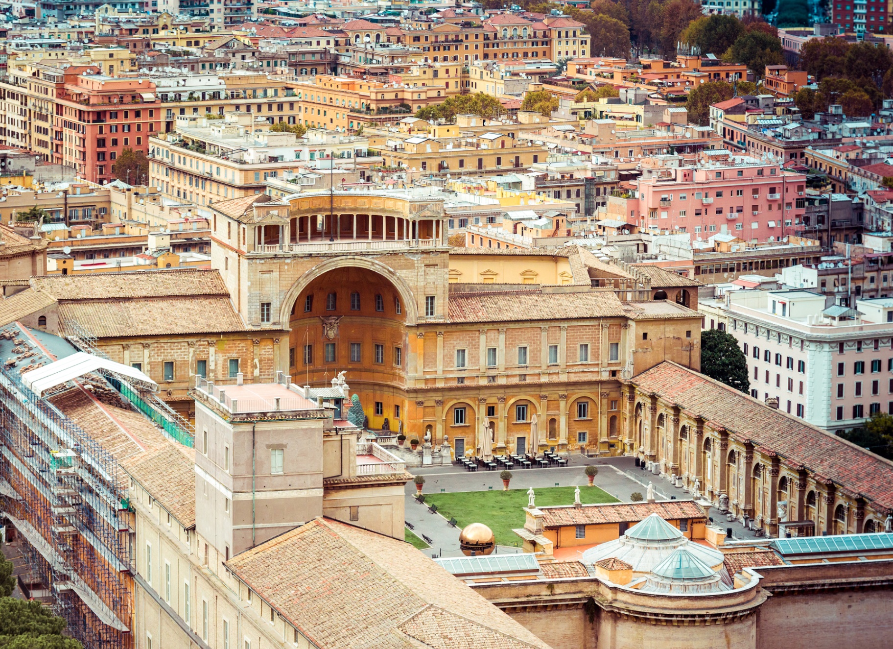 Aerial view of Vatican City with St. Peter's Square