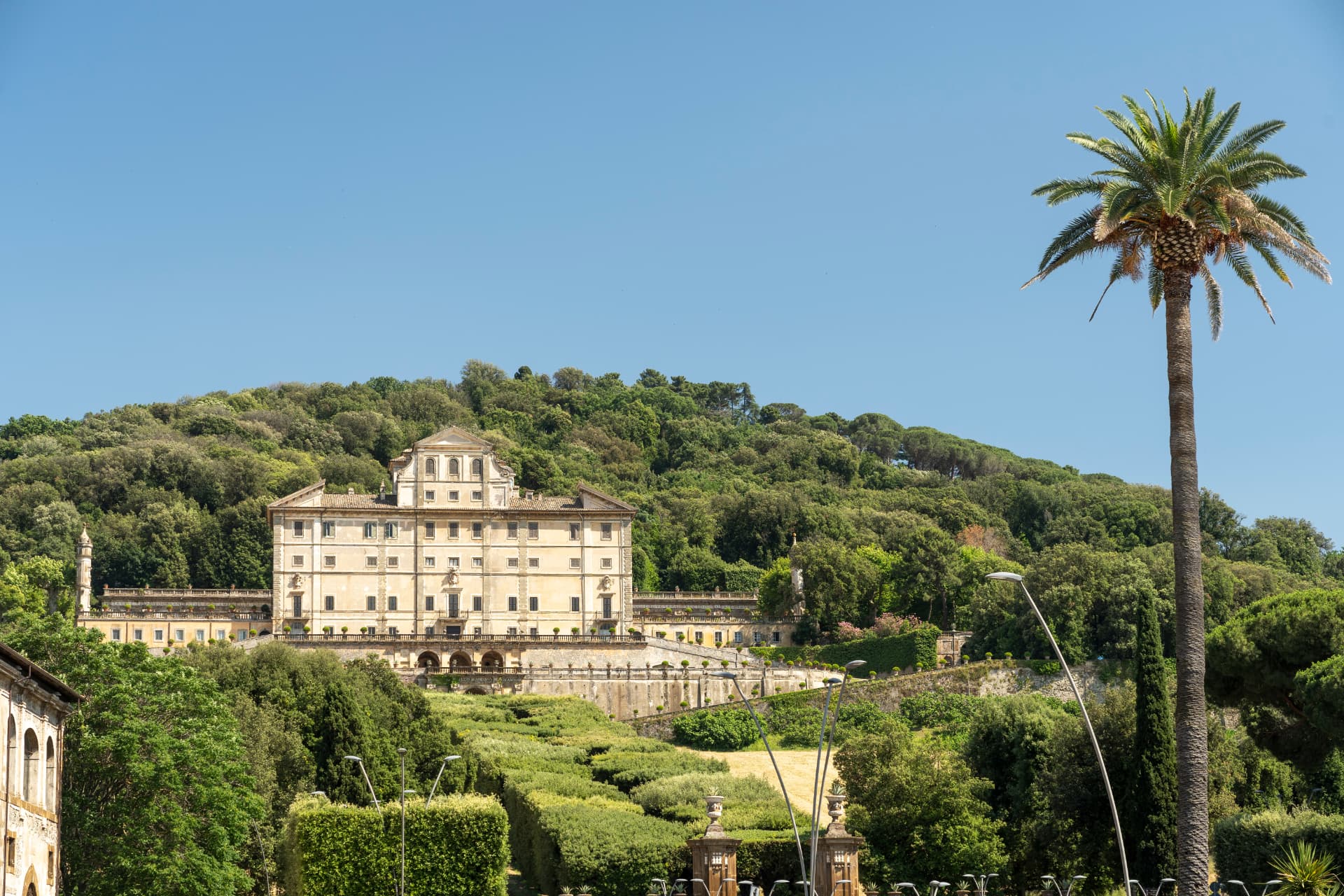 Villa Aldobrandini and its terraced gardens above Frascati