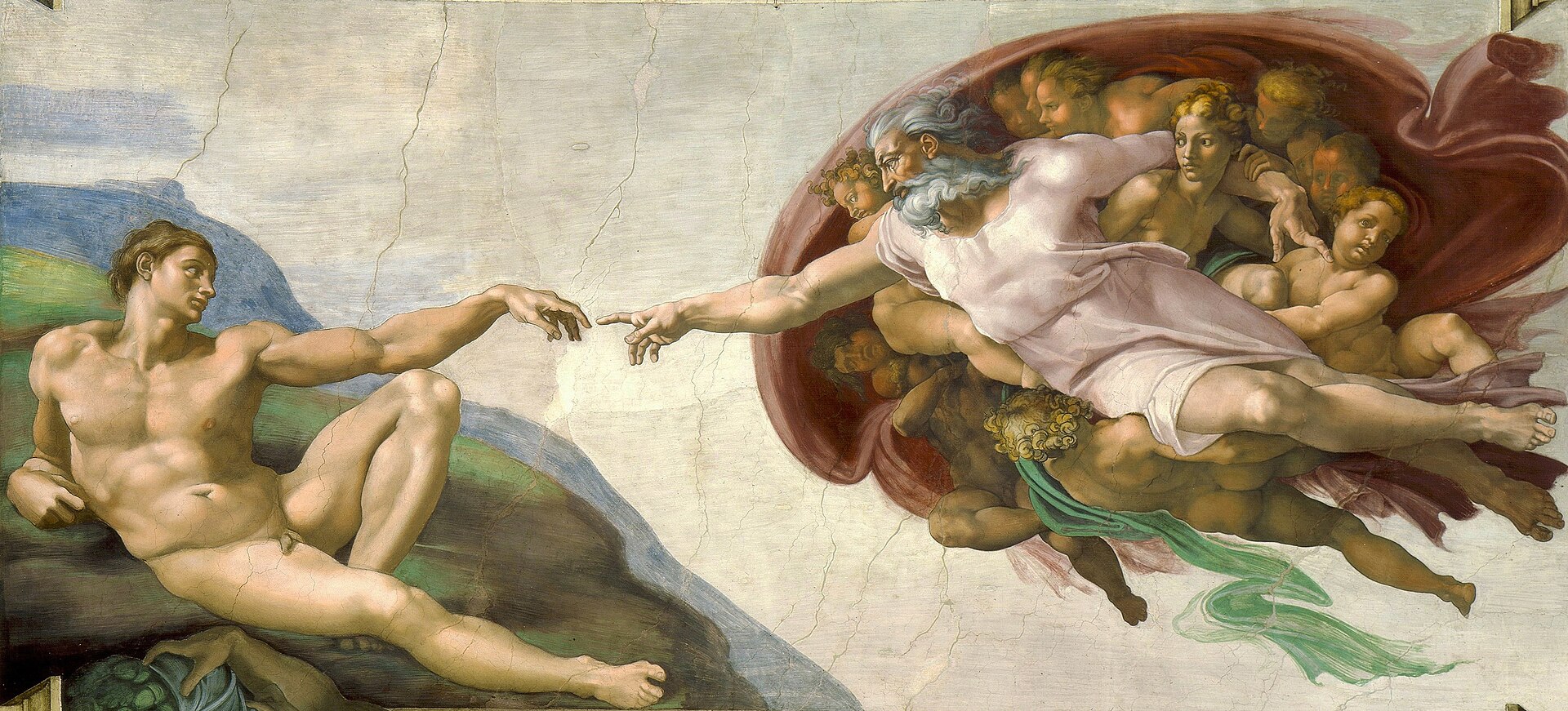 Creation of Adam by Michelangelo — Sistine Chapel ceiling
