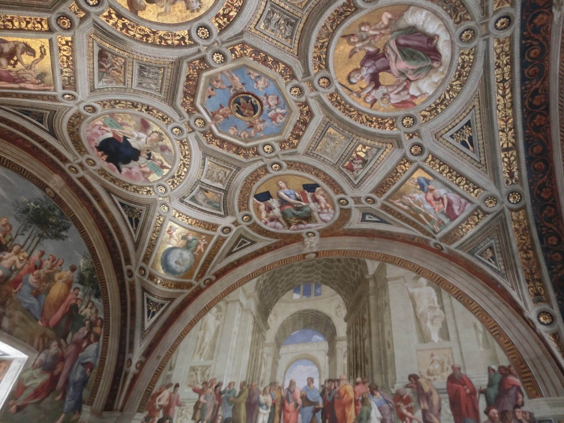 Raphael Rooms ceiling (Stanza della Segnatura)