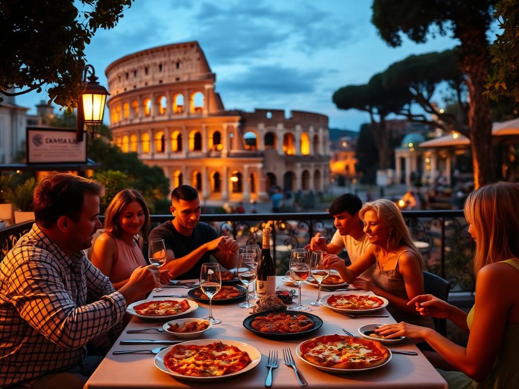 Dinner near Colosseum