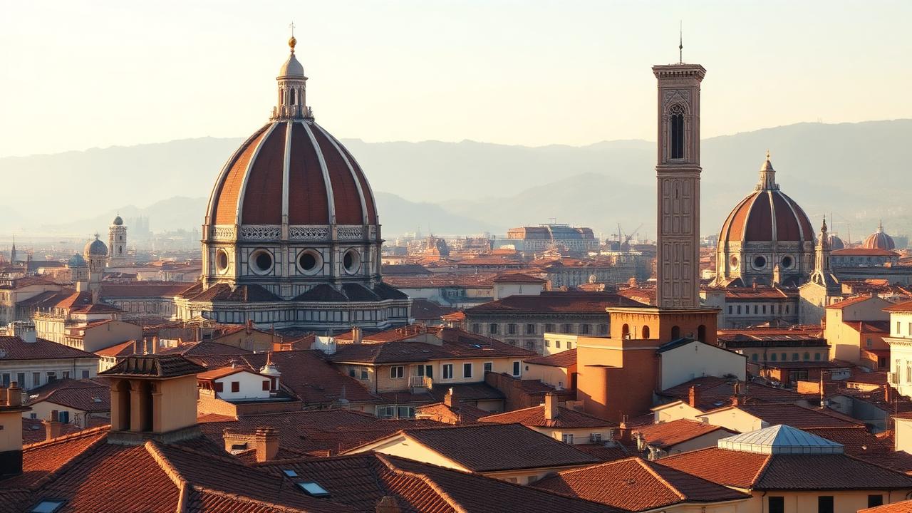 Florence skyline and cathedral dome