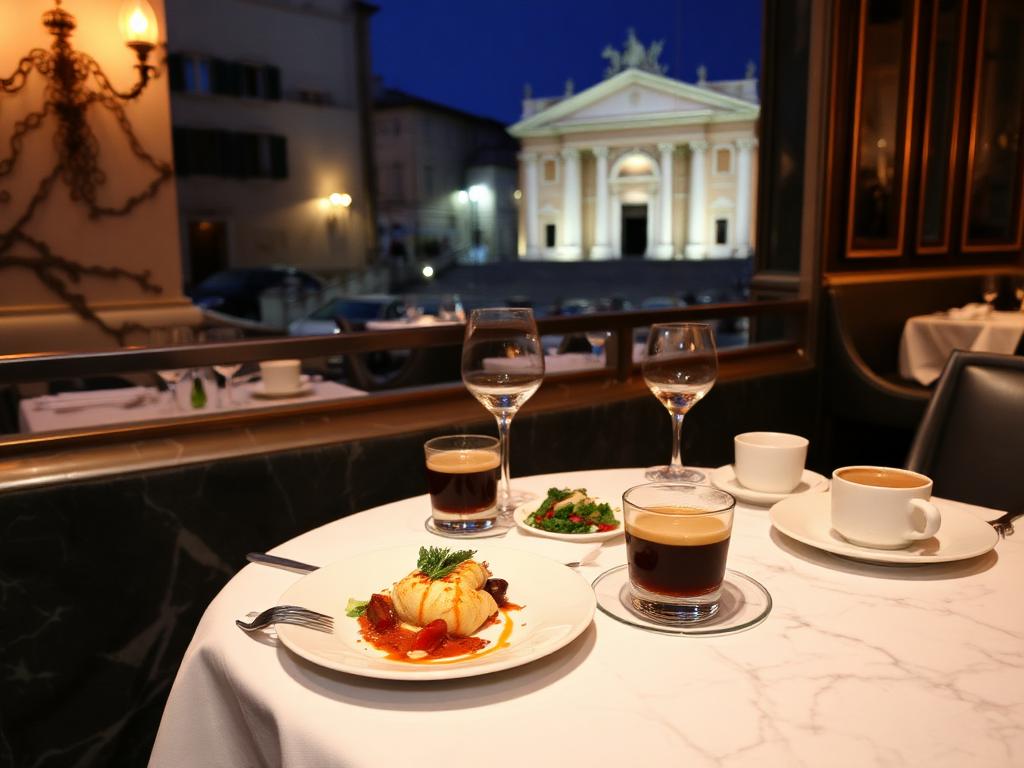 Dinner near Spanish Steps